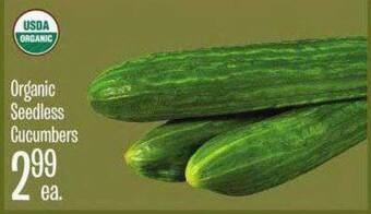 Jewel-Osco Organic Seedless Cucumbers offer