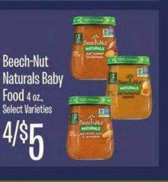 Jewel-Osco Beech-Nut Naturals Baby Food offer