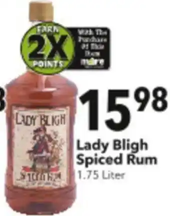 Cash Wise Lady Bligh Spiced Rum 1.75 Liter offer