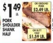 Met Foodmarkets Pork Shoulder Shank Half offer