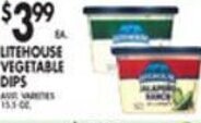 Met Foodmarkets Litehouse Vegetable Dips offer
