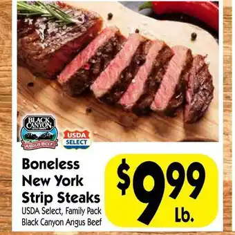 Boneless New York Strip Steaks