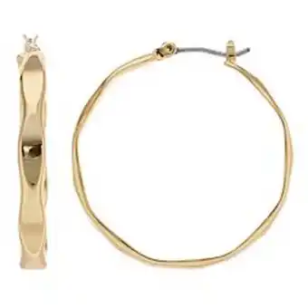 Kohl's Nine west wavy flat hoop earrings offer