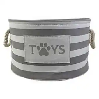 Kohl's Sonoma goods for life® striped canvas pet toy storage bin offer