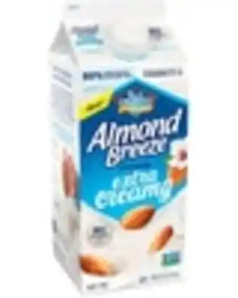 On one (1) blue diamond extra creamy almondmilk