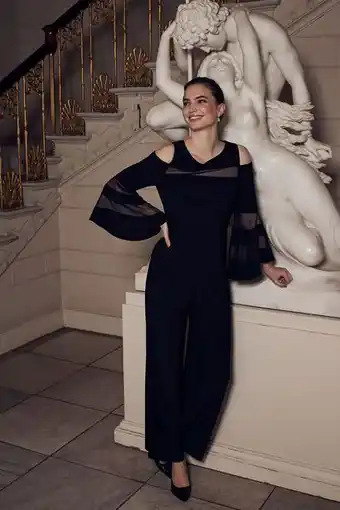 Stein Mart Black cold shoulder jumpsuit offer