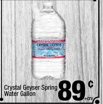 Super King Markets Crystal Geyser Spring Water Gallon offer