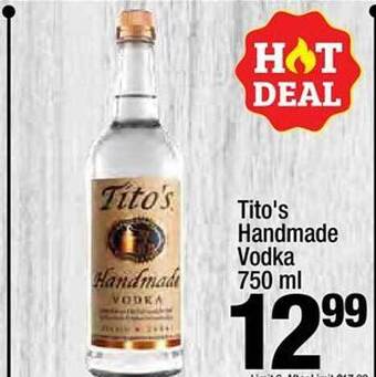 Super King Markets Tito's Handmade Vodka 750 Ml offer