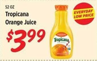 Rouses Tropicana Orange Juice offer