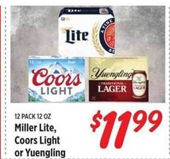 Rouses Miller Lite, Coors Light Or Yuengling offer