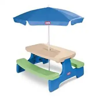 Kohl's Little tikes easy store picnic table with umbrella offer