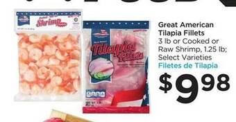 Food 4 Less Great American Tilapia Fillets offer