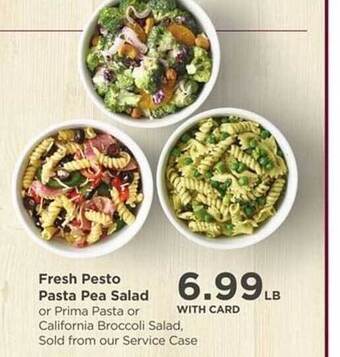 QFC Fresh Pesto Pasta Pea Salad offer