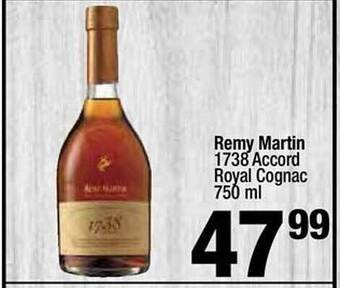 Super King Markets Remy Martin 1738 Accord Royal Cognac offer