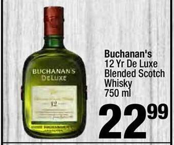 Super King Markets Buchanan's 12 Yr De Luxe Blended Scotch Whisky offer