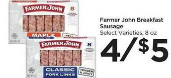 Food 4 Less Farmer John Breakfast Sausage offer
