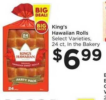 Food 4 Less King's Hawaiian Rolls offer