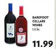 Reasors Barefoot Cellars Wines offer