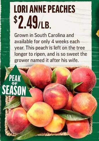 Central Market Lori Anne Peaches offer