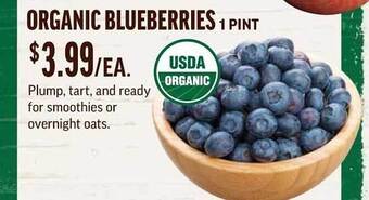 Central Market Organic Blueberries offer