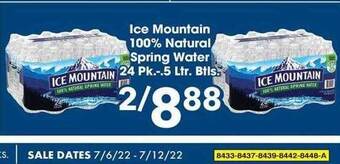 Fairplay Ice Mountain 100% Natural Spring Water offer