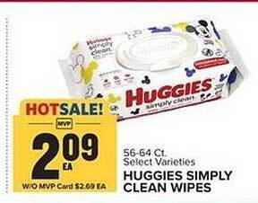 Food Lion Huggies Simply Clean Wipes offer