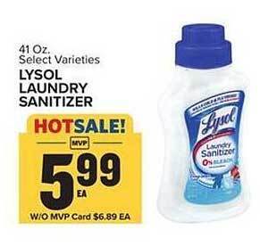 Food Lion Lysol Laundry Sanitizer offer