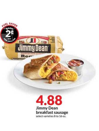 Hy-Vee Jimmy Dean Breakfast Sausage offer
