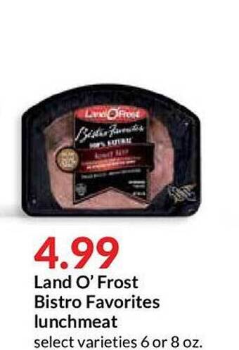 Hy-Vee Land O' Frost Bistro Favorites Lunchmeat offer