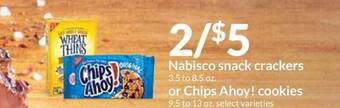 Hy-Vee Nabisco Snack Crackers Or Chips Ahoy! Cookies offer