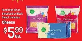 Maceys Shredded Or Block Cheese offer