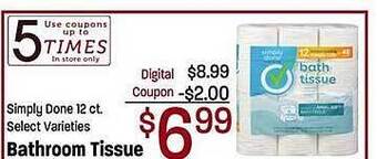 Maceys Simply Done Bathroom Tissue offer