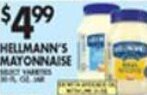 Met Foodmarkets Hellmann's Mayonnaise offer