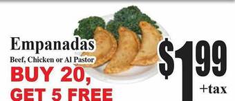Baja Ranch Empanadas offer