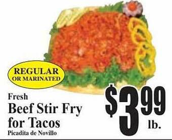 Baja Ranch Beef Stir Fry For Tacos offer