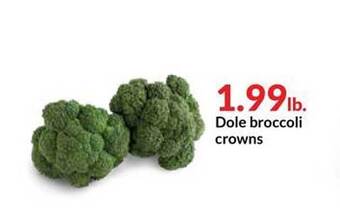 Hy-Vee Dole Broccoli Crowns offer