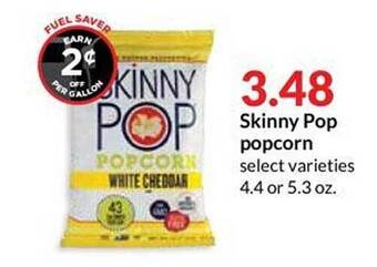 Hy-Vee Skinny Pop Popcorn offer