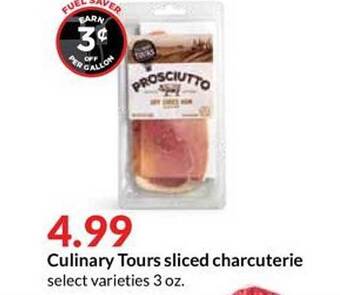 Hy-Vee Culinary Tours Sliced Charcuterie offer