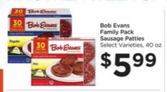 Food 4 Less Bob Evans Family Pack Sausage Patties offer