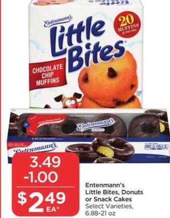 Food 4 Less Entenmann's Little Bites, Donuts Or Snack Cakes offer