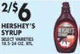 Met Foodmarkets Hershey's Syrup offer