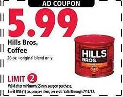 Festival Foods Hills Bros. Coffee offer