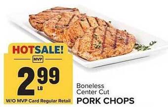 Food Lion Boneless Center Cut Pork Chops offer