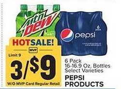 Food Lion Pepsi Products offer