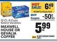 Food Lion Maxwell House Or Gevalia Coffee offer