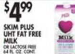 Met Foodmarkets Skim Plus UHT Fat Free Milk offer