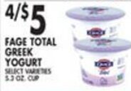 Met Foodmarkets Fage Total Greek Yogurt offer