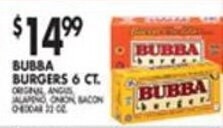 Met Foodmarkets Bubba Burgers offer