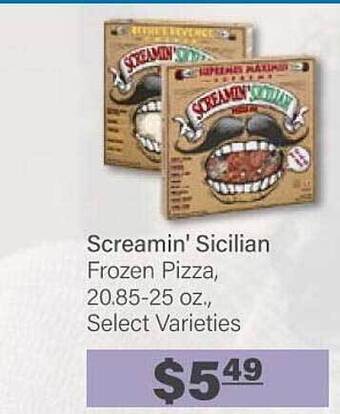 Commissary Screamin' Sicilian Frozen Pizza offer