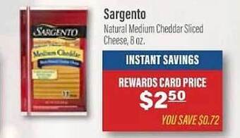 Commissary Sargento offer